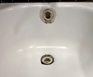 How To Fix A Hole In Bathtub The, How To Repair Rust Around Bathtub Drain