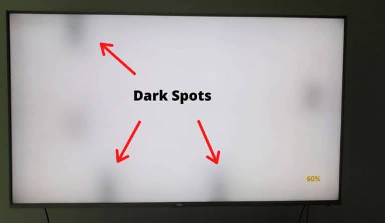 What Causes Dark (Black) Spots on TV Screen?