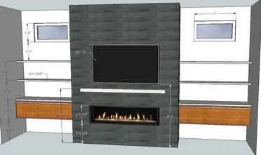 How High Should Fireplace Mantel Height, Minimum Mantel Height Above Fireplace