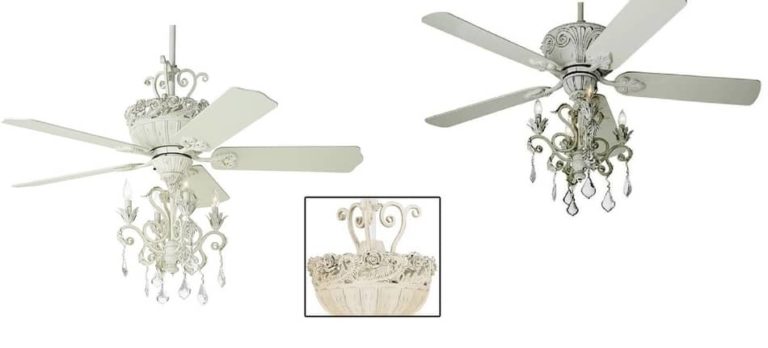 5 Unique Shabby Chic Ceiling Fan Chandeliers