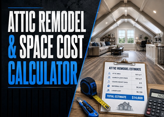 Attic Remodel & Space Cost Calculator