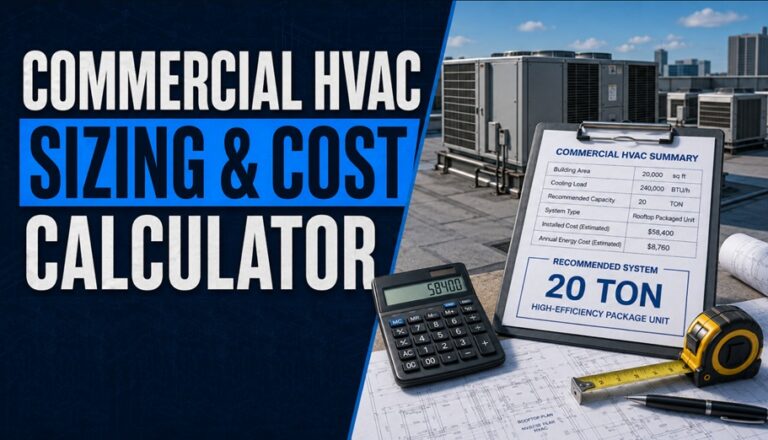 Commercial HVAC Sizing & Cost Calculator