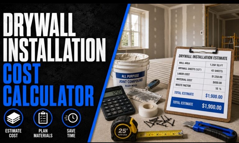 Drywall Installation Cost Calculator: Labor Rates