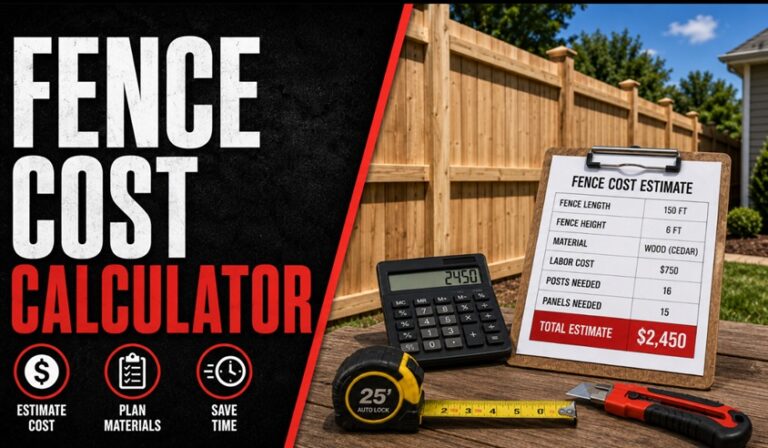 Fence Cost Calculator: Estimate Material and Installation Prices