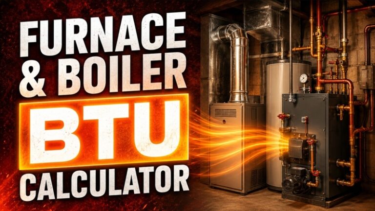Furnace & Boiler BTU Calculator: Find Your Exact Heating Size