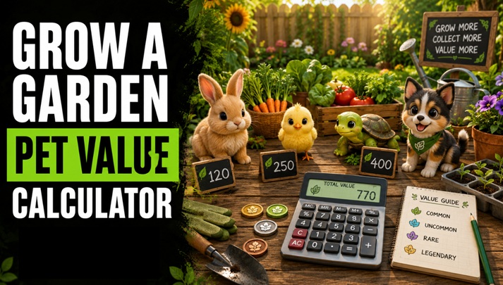 Grow a Garden Pet Value Calculator: Value for In-Game Pets