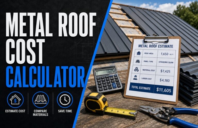 Metal Roof Cost Calculator: DIY Material & Price Estimator
