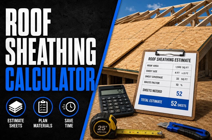 Roof Sheathing Calculator: How Many Plywood Sheets Do You Need?