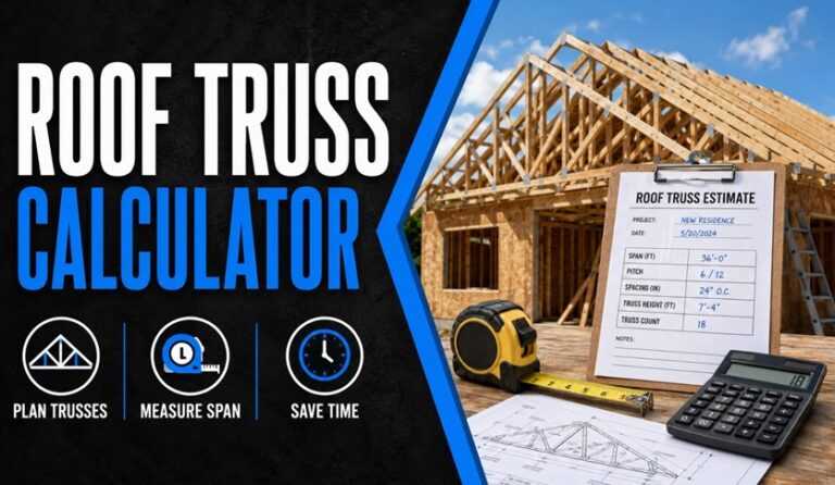 Roof Truss Calculator: How to Size Rafters and Spans for Your Build