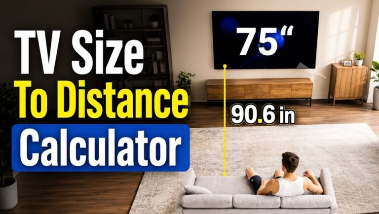 TV Size And Viewing Distance Calculator